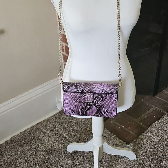 Zara Crossbody Faux Snakeskin Handbag - Picture 7 of 10